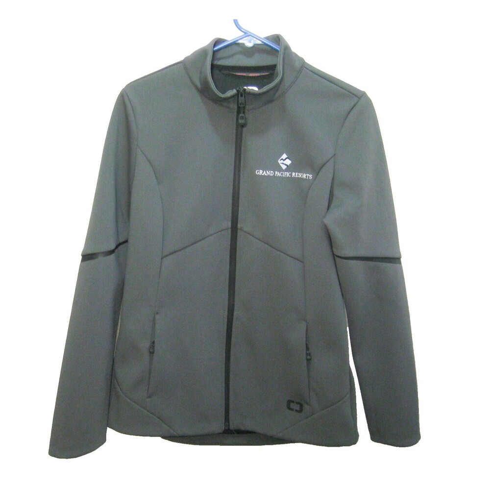 GRAND PACIFIC RESORTS Women's Small Gray Full Zip Light Jacket Ogio Windbreaker